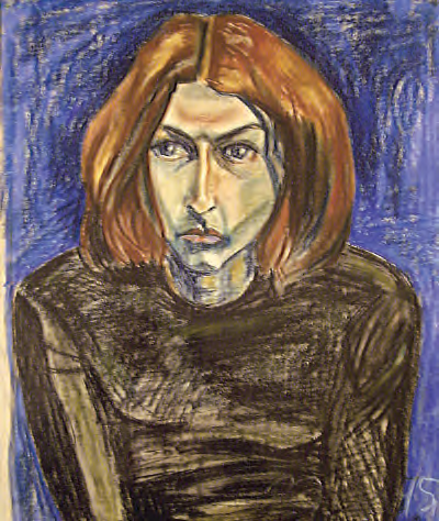 Портрет Майка Науменко, 1976?  Т. Апраксина