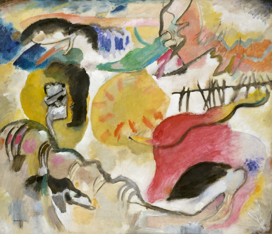 W. Kandinsky. Improvisation 27 (Garden of Love II). Oil on canvas. 1912.