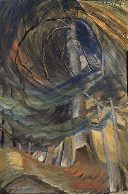 Э. Карр. Без названия (спиралью вверх). Б.,м. 1932-33. Коллекция Художественной галереи Ванкувера, Фонд Эмили Карр.