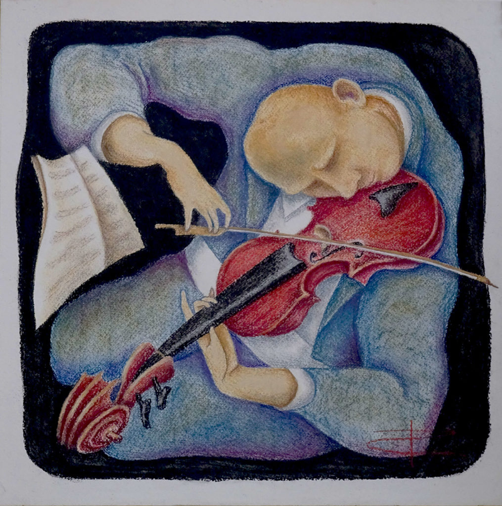 Tatyana Apraksina. Violinist from Above. 2019